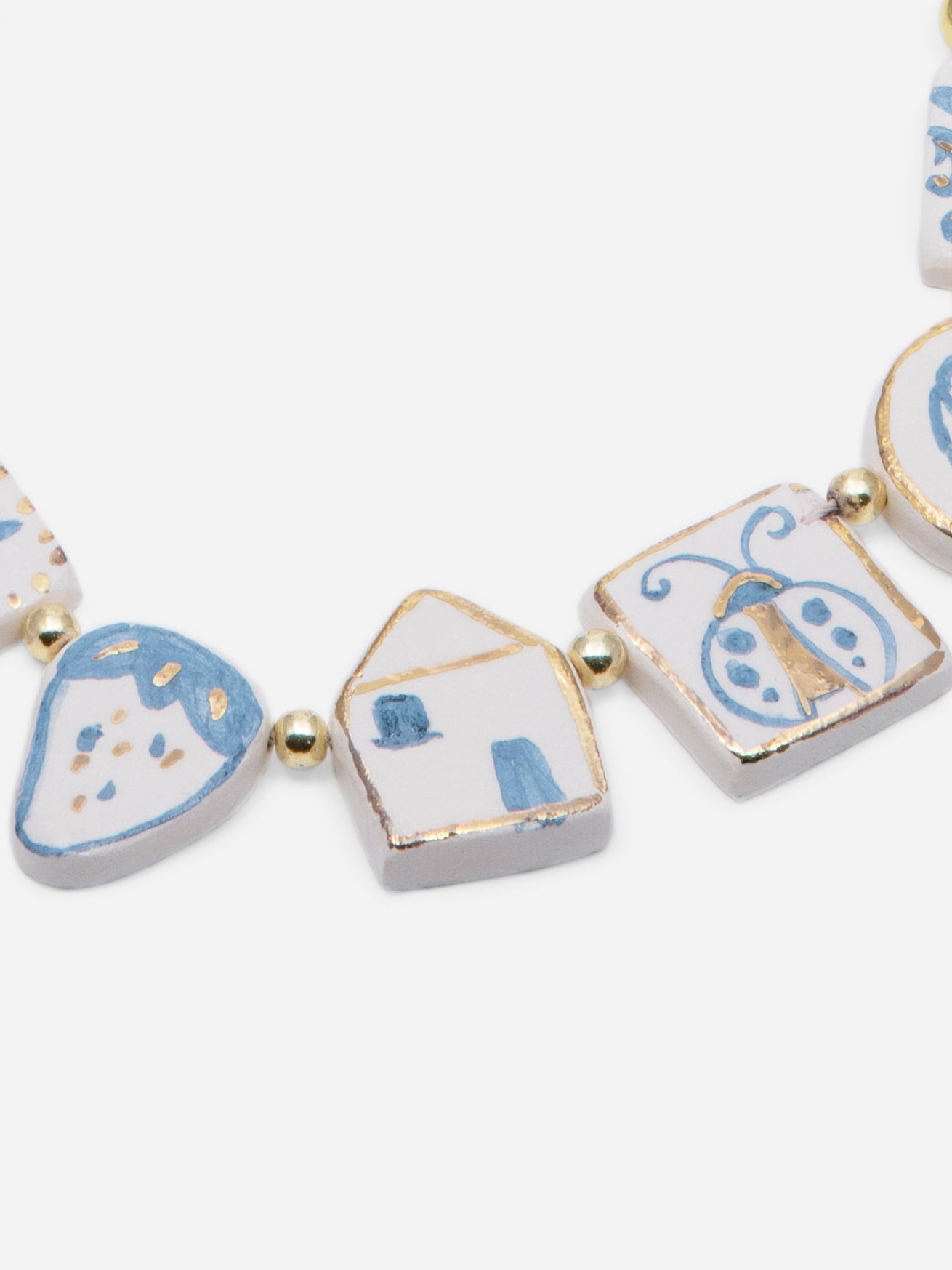 LITTLE BLUE CERAMICS NECKLACE