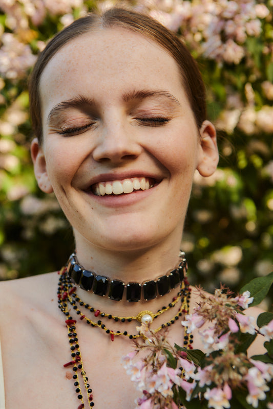 Collar cristales Nero Cashfana