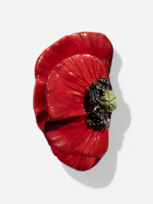 Red Poppy Earrings
