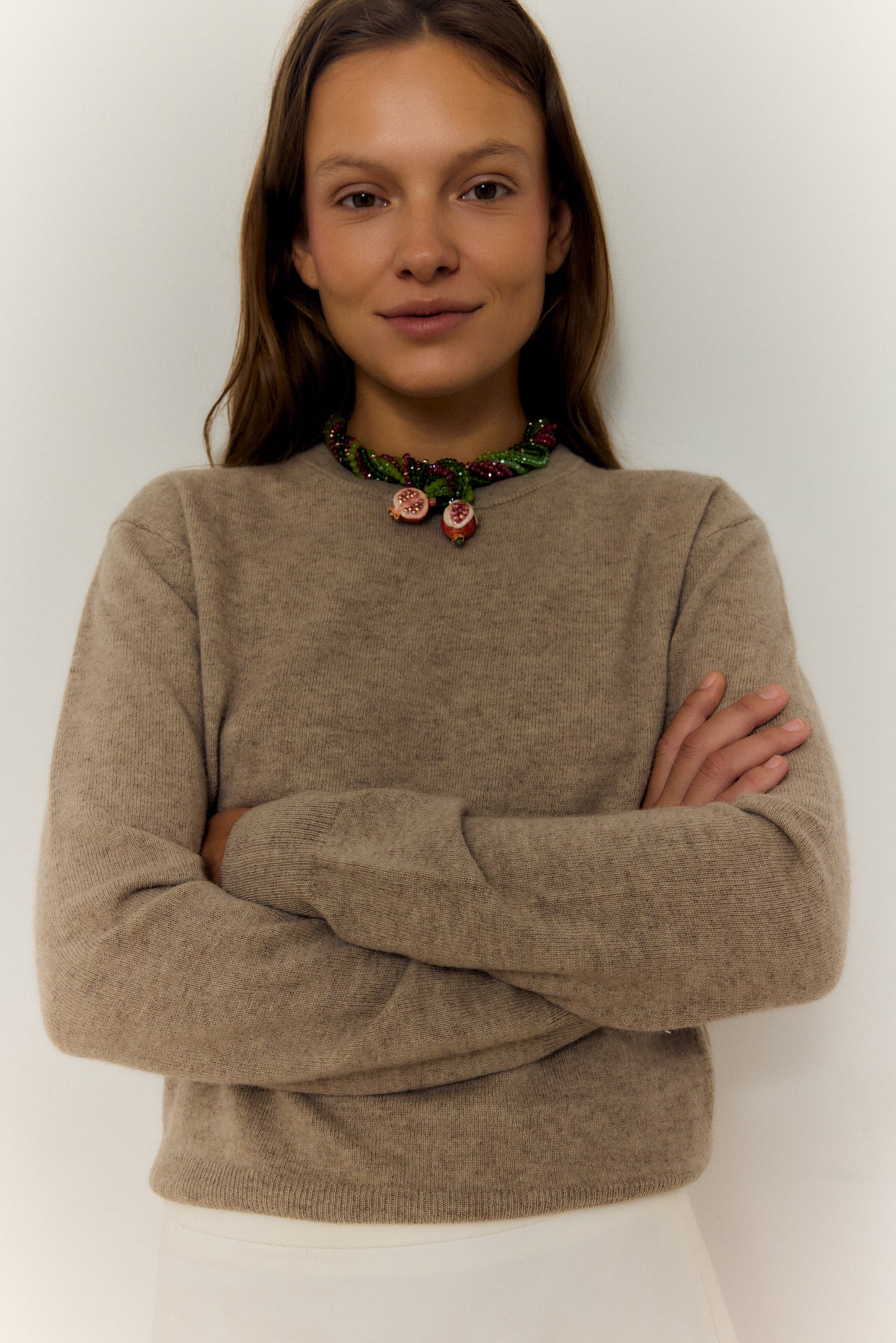 GRANADAS CHOCKER, NECKLACE WITH TWO POMETERY-SHAPED CERAMICS