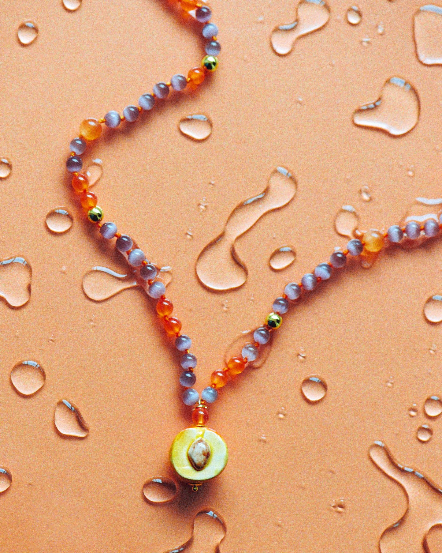 Apricot necklace