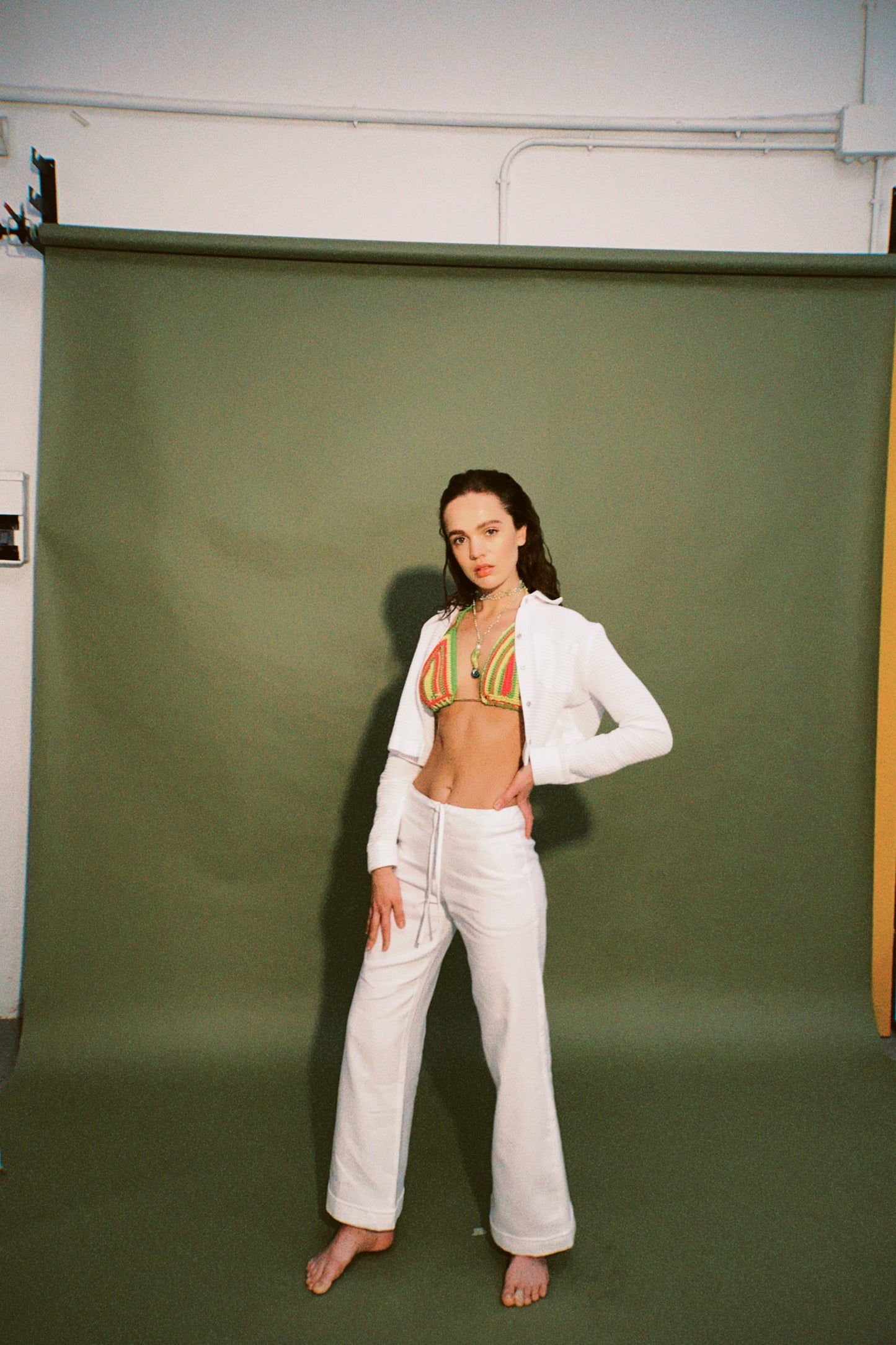 Yellow crochet bikini