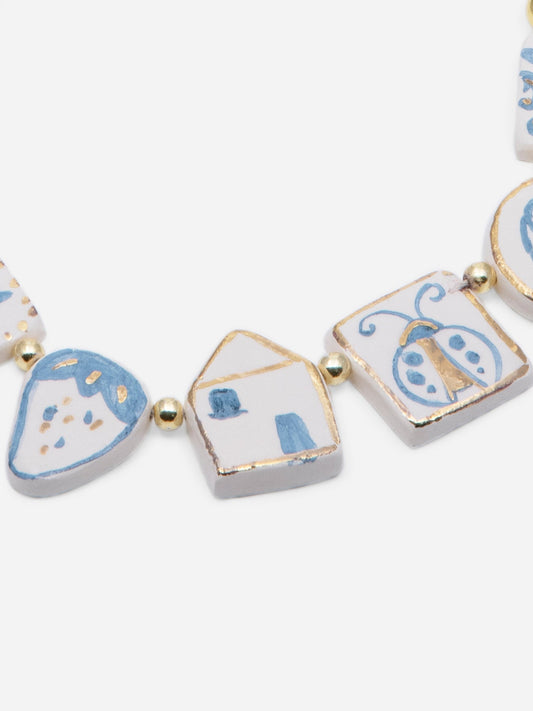 LITTLE BLUE CERAMICS NECKLACE