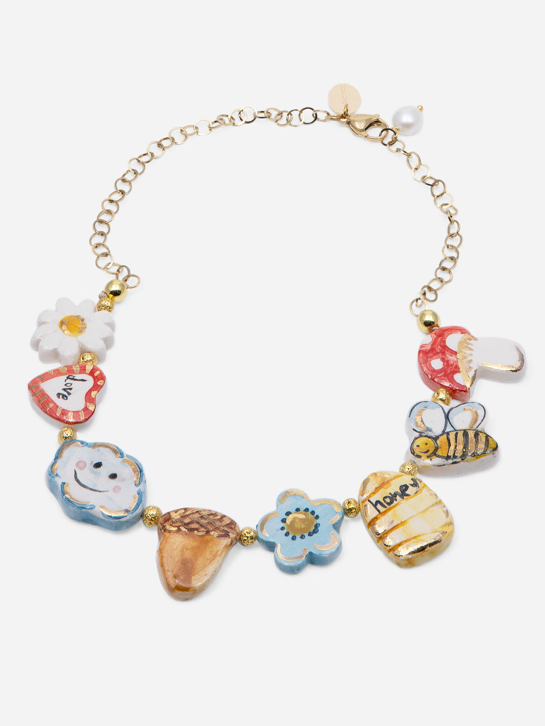 LITTLE COLOURFUL CERAMIC NECKLACE