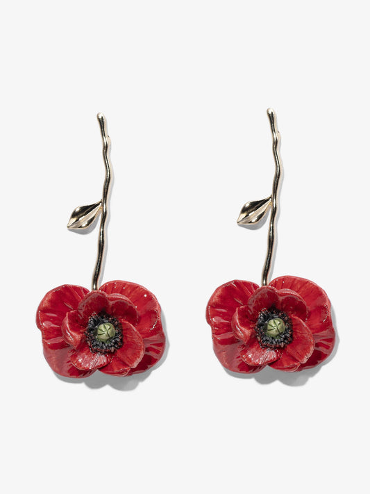 LONG POPPY EARRINGS