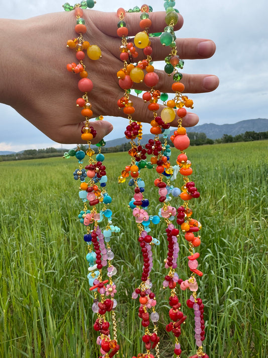FLOWER POWER, COLLAR DE FLORES MULTICOLORES
