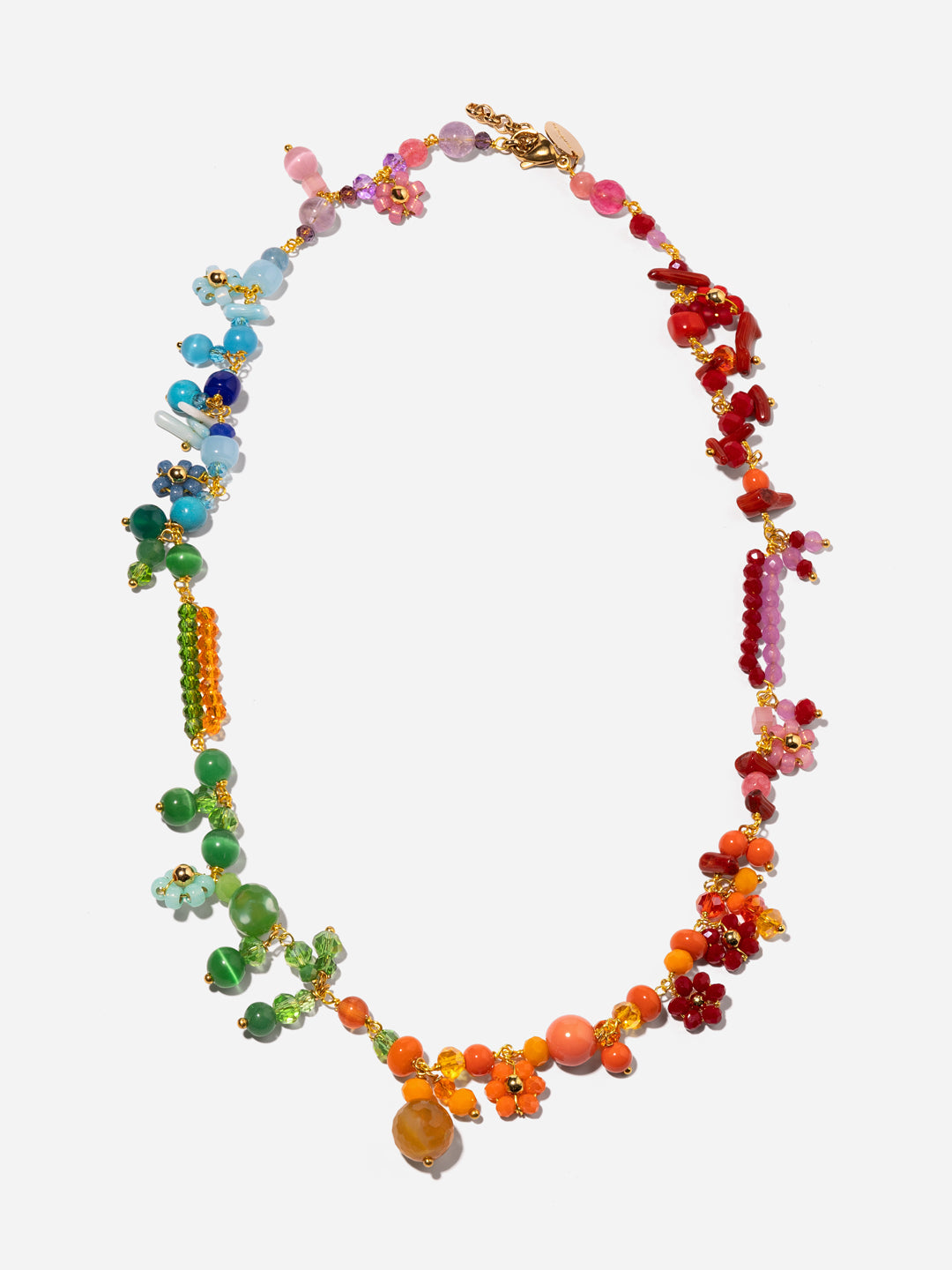 FLOWER POWER, COLLAR DE FLORES MULTICOLORES