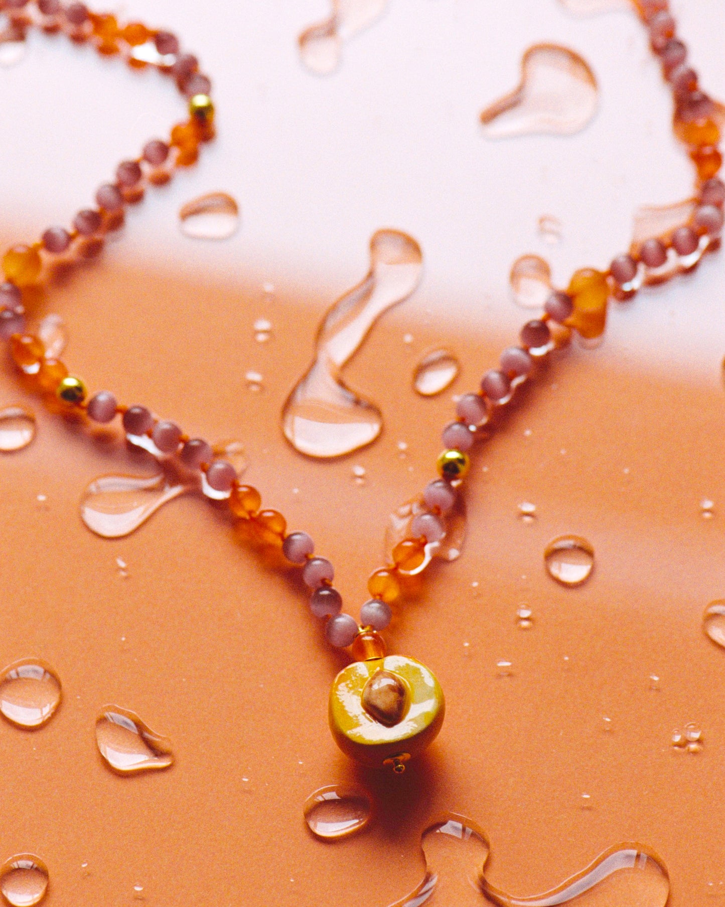 Apricot necklace