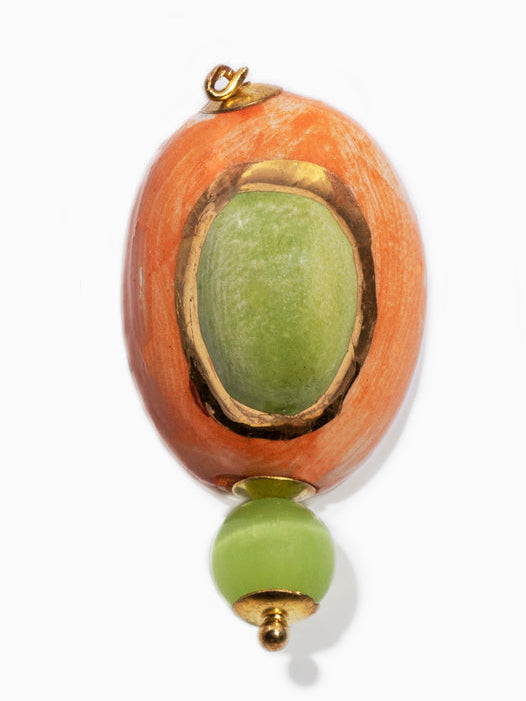 MINI GEMA AMANECER, PENDIENTES DE GEMAS DE CERÁMICA