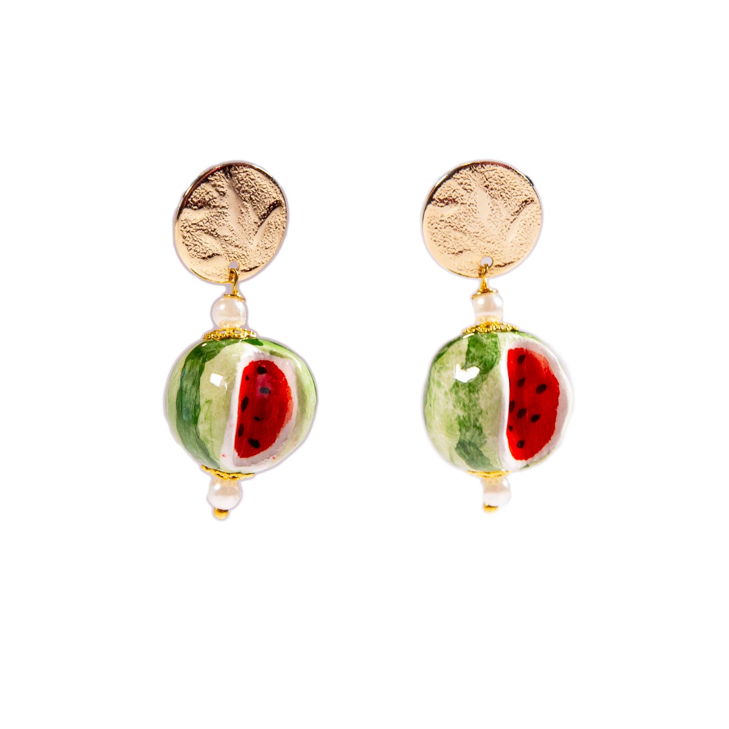 Frutta short ceramic earrings
