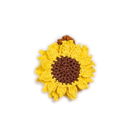 Sunflower raffia scrunchie