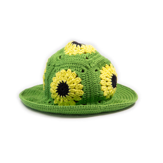 Sunflower crochet hat