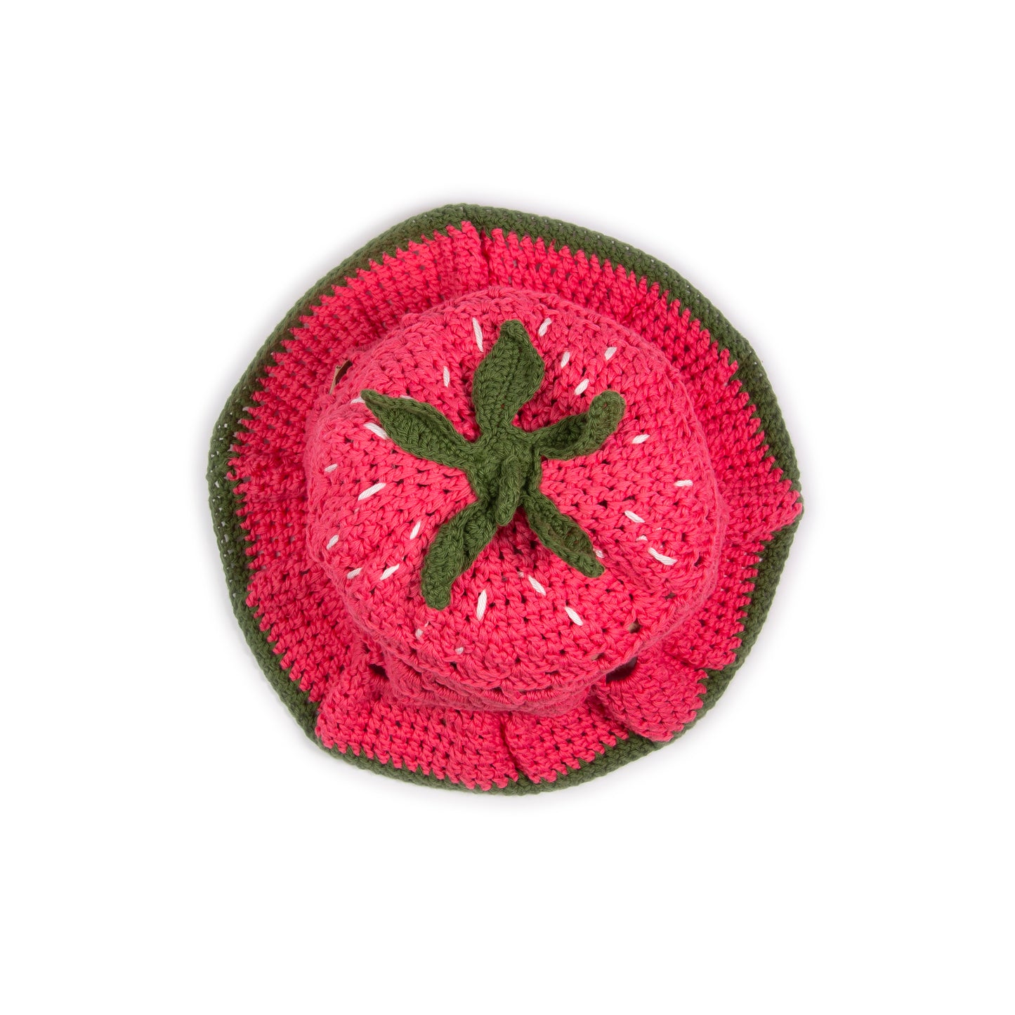 Strawberry crochet hat