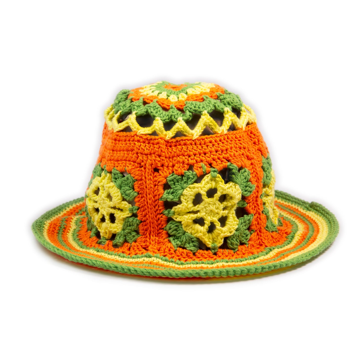 Gorro de crochet Naranja