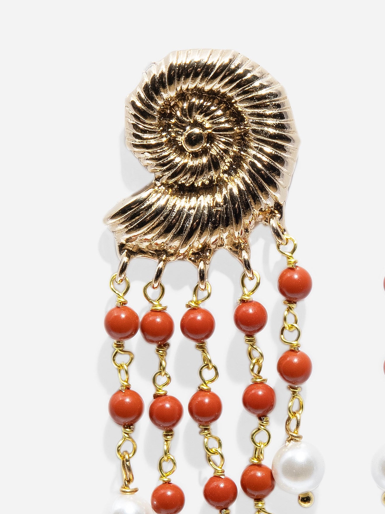 PENDIENTES CORAL, PENDIENTES LARGOS DE PERLKAS Y CORALES