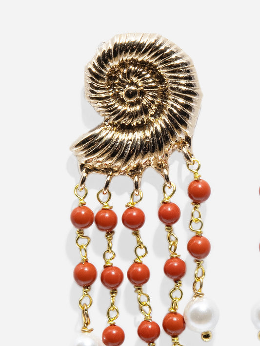 Coral earrings