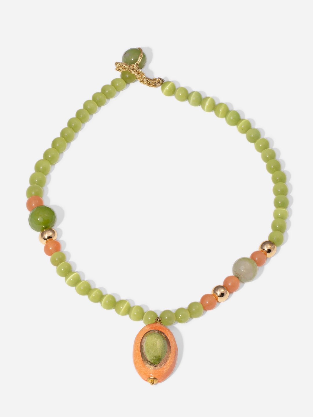 GEMA AMANECER, COLLAR CON CERÁMICA EN FORMA DE GEMA