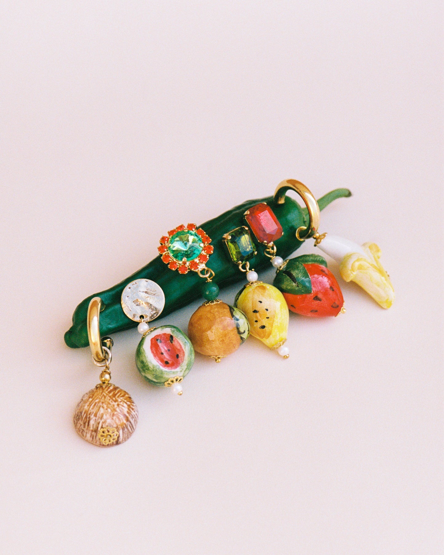 Coleccion pendientes de frutas