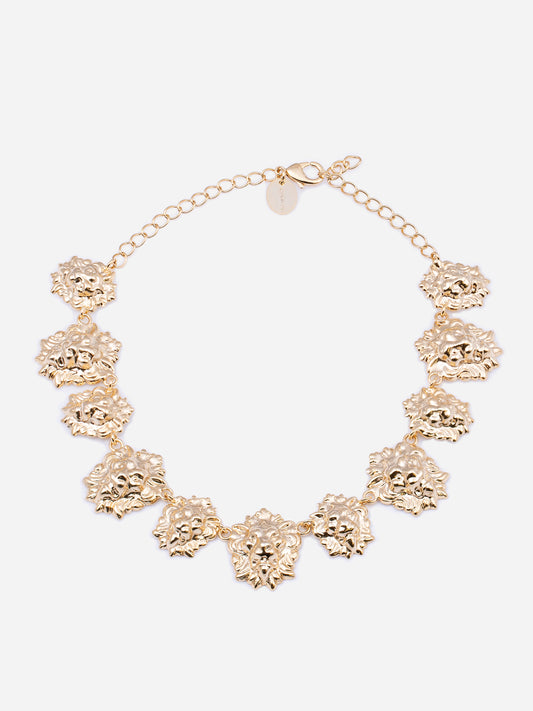 LEONCINI, CHOKER WITH LION HEADS