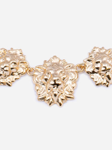 LEONCINI, CHOKER WITH LION HEADS