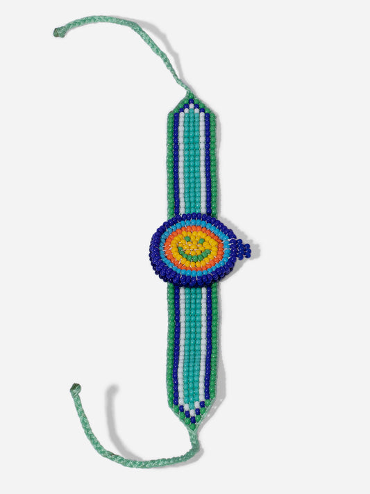 PULSERA BE PUNCTUAL, PULSERA EN FORMA DE RELOJ CON CUENTAS PEQUEÑAS