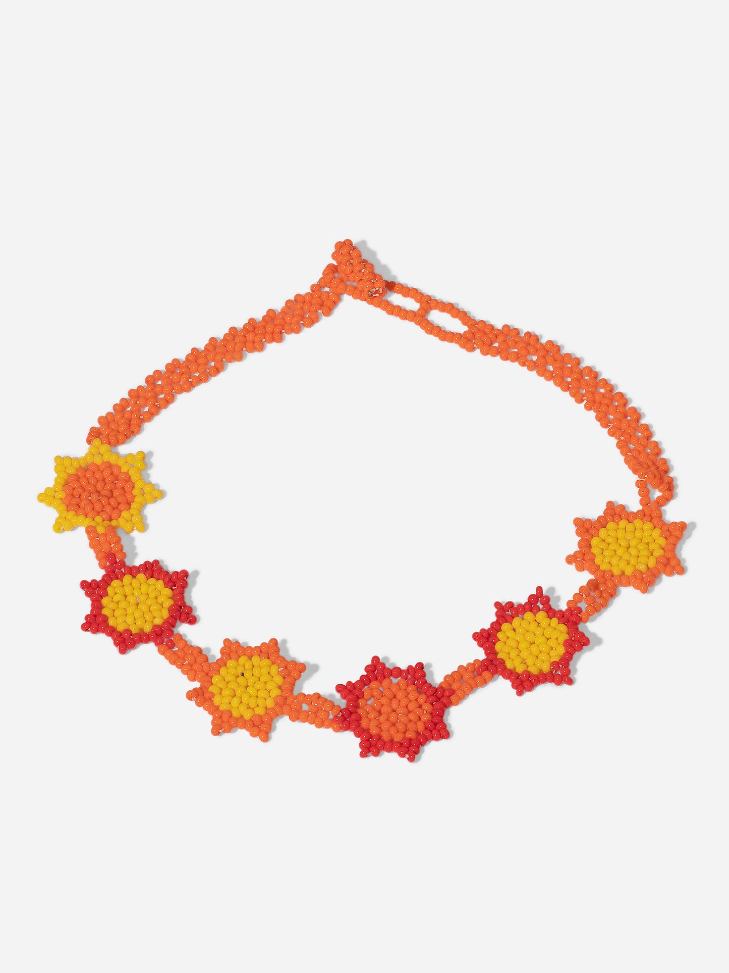 SOLEI, COLLAR CORTO DE CUENTA DE COLORES CON VARIOS SOLES
