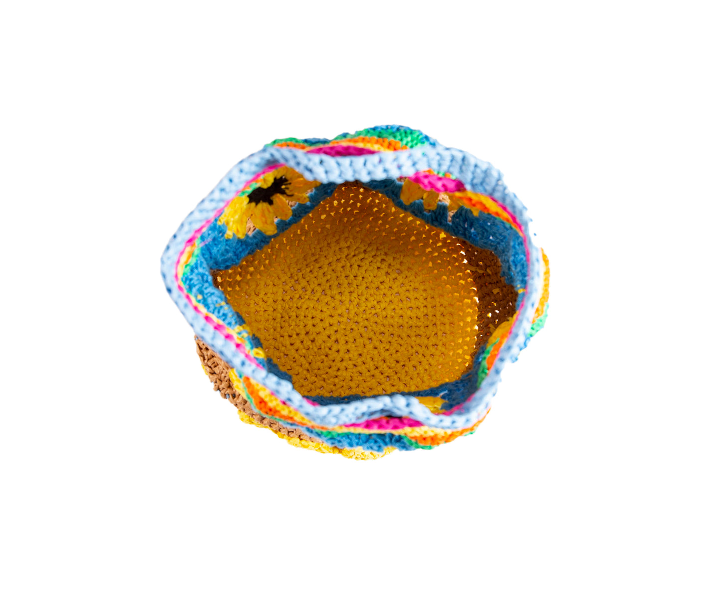 Bolso de crochet Flor Amarilla